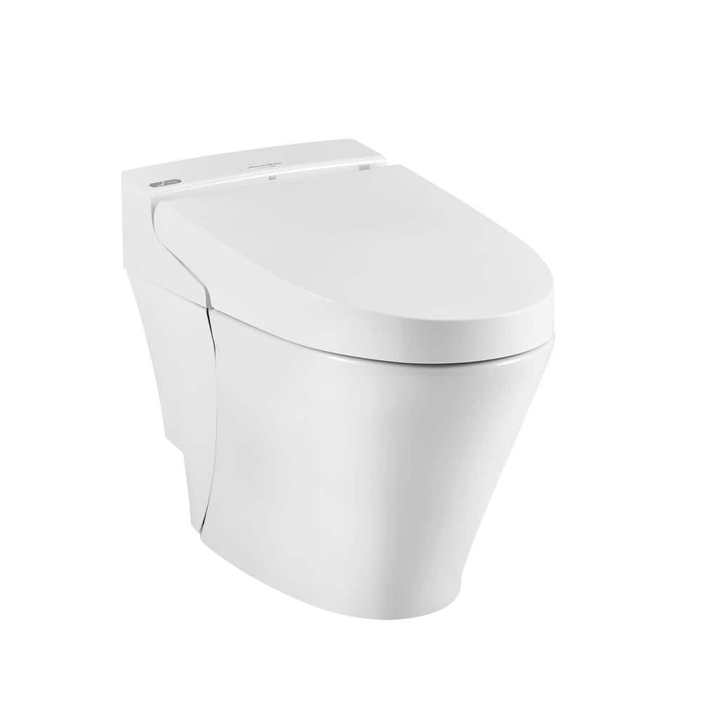 Advanced Clean White Elongated Bidet Toilet with Heated Seat