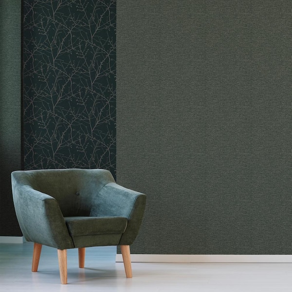 Heritage Texture Green Wallpaper