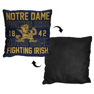 NCAA Notre Dame Multi-Color Stacked Pillow