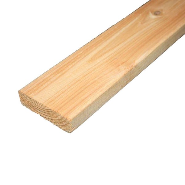 Unbranded 5/4 in. x 4 in. x 10 ft. Premium Tight Knot Cedar Lumber