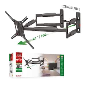 Barkan 13 in. x 90 in. Full Motion 4 Movement Extra Long and Stable Premium Flat/Curved TV Wall Mount Black
