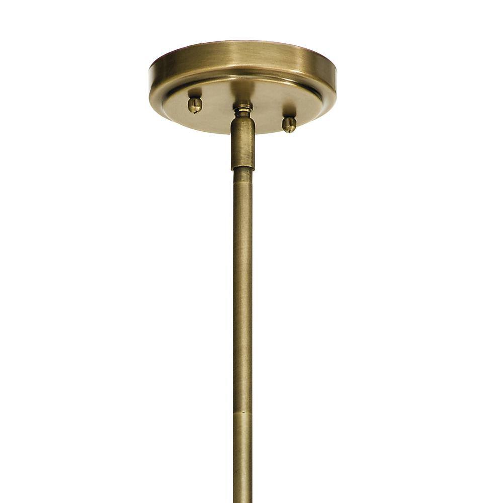 Everly Clear Glass and Brass Pendant Light