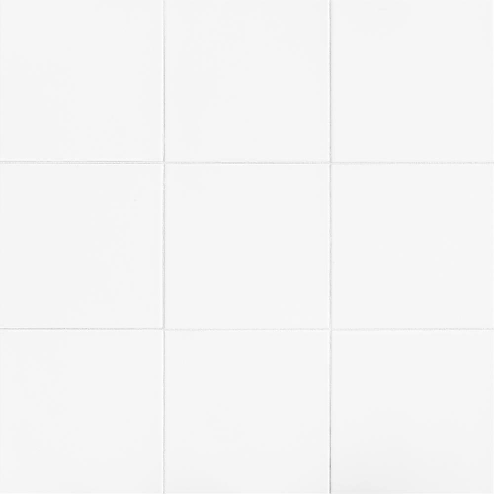 Daltile Glacier White 6 in. x 6 in. Ceramic Sample Tile 0000HDCHIP5500