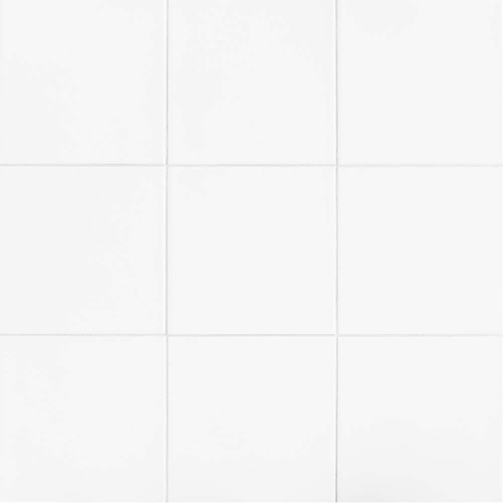 Daltile Glacier White 12 in. x 12 in. Ceramic Floor and Wall Tile (11 ...