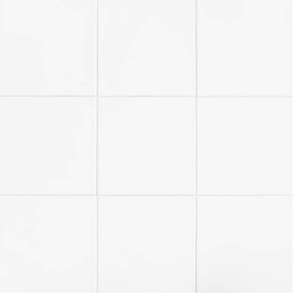 Daltile Glacier White 12 in. x 12 in. Ceramic Floor and Wall Tile (11 sq.  ft. / case) 55001212HD1P2 - The Home Depot
