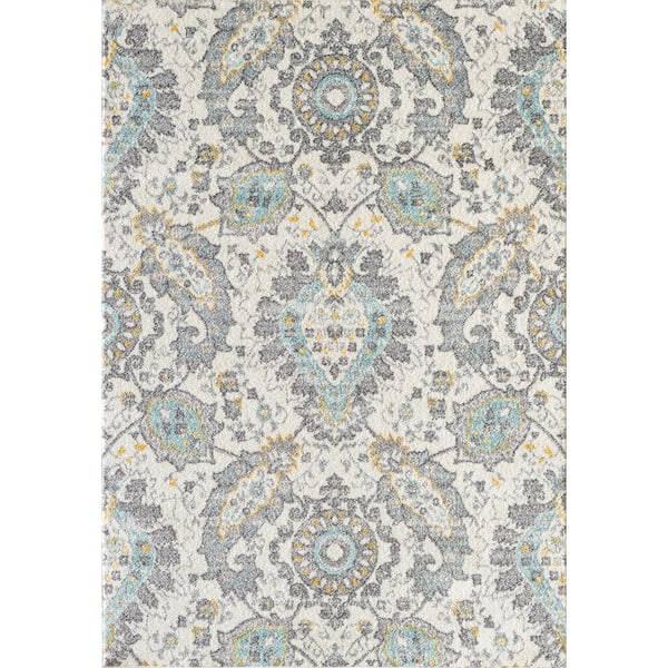 L'Baiet Lula Blue Boho 4 ft. x 6 ft. Area Rug