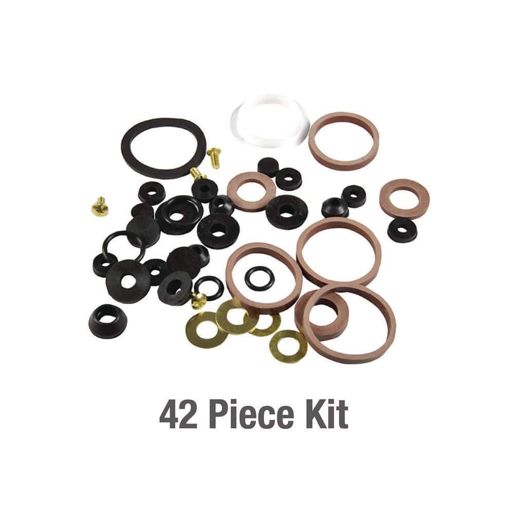 Assorted Rubber and Metal Faucet Washer Kit (42 Pieces)