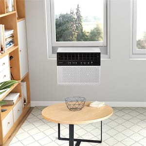 8,000 BTU 115V Window Air Conditioner Cools 400 Sq. Ft. with Remote Control and LED Control Panel in White
