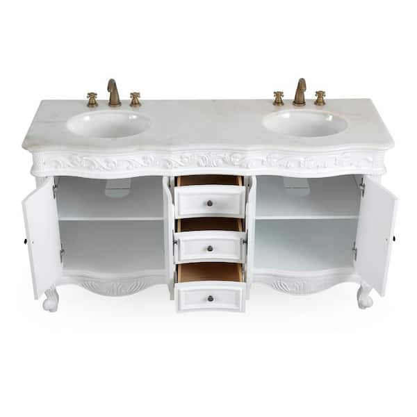 Benton Collection Beckham 64 in. W x 22 in. D x 36 in. H Double