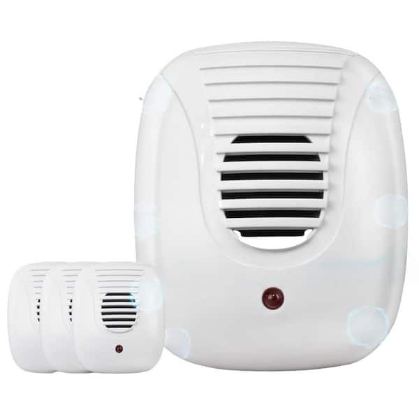 Elecronic Indoor Mice Repellent Home Kit DIY Pest Control at Home, Plug in Repellent for Family and Pet Safe, 4 packs