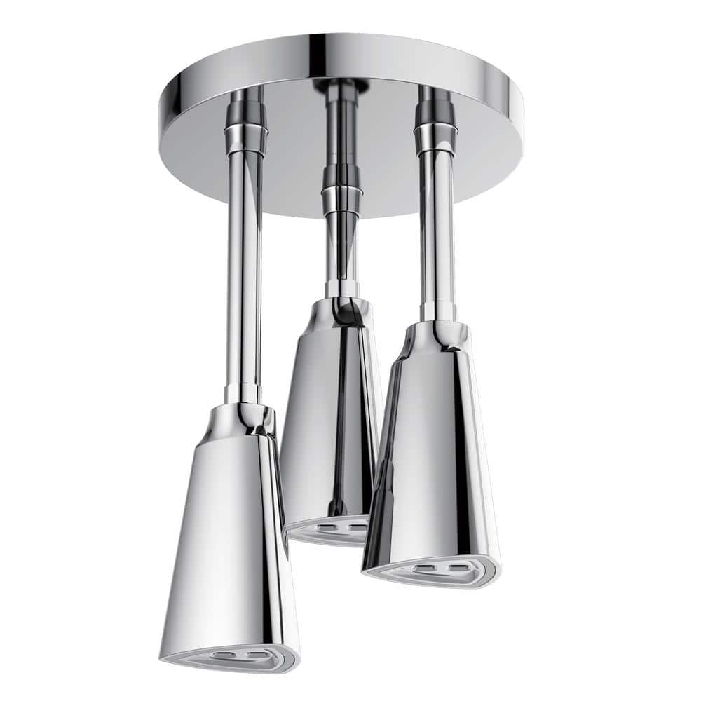 Contemporary 1-Spray Patterns 2.5 GPM 9 in. Ceiling Mount Fixed Shower Head with H2Okinetic in Chrome price history on PriceWatchPro