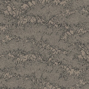 Absolutely Chic Beige/Brown/Grey Cherry Blossom Motif Vinyl on Non-Woven Non-Pasted Matte Wallpaper(Covers 57.75 sq.ft.)