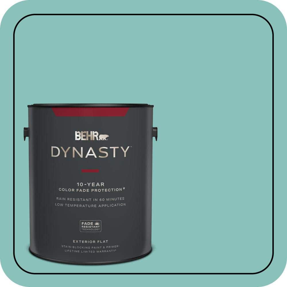 Undine Color BEHR DYNASTY 1 gal. #M450-4 Undine Flat Exterior Stain-Blocking Paint ...