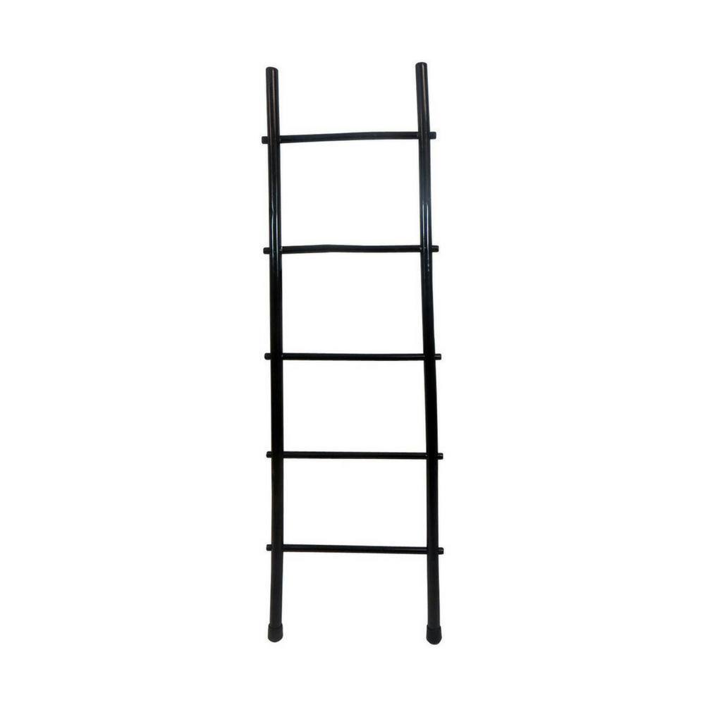MGP 5 ft. H 5-Bar Ladder Rack in Black Stain Bamboo BLR-60B - The Home ...