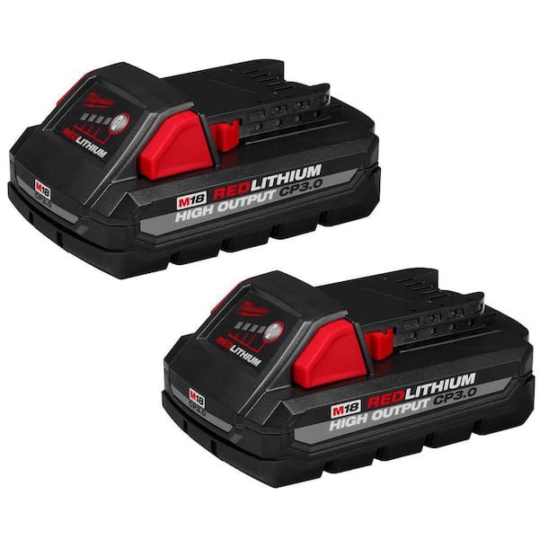 Milwaukee - M18 18V Lithium-Ion HIGH OUTPUT CP 3.0Ah Battery Pack (2-Pack)