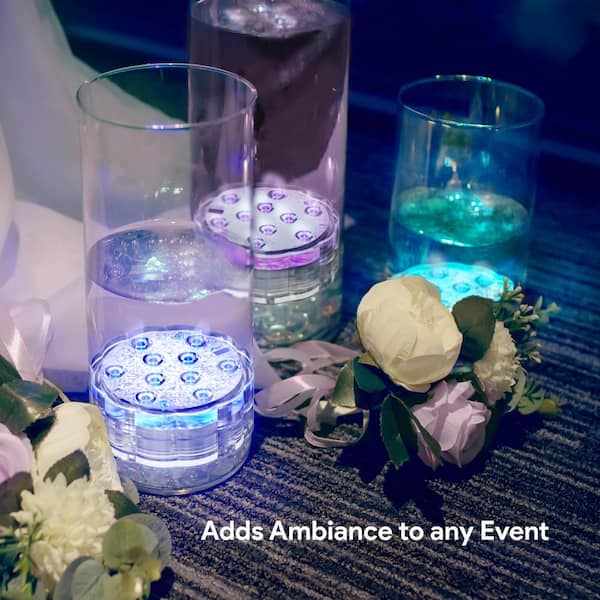 Tzumi Aura LED Color Puck Submersible Light 5636HD - The Home Depot