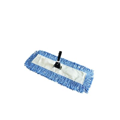 Yuma 24" Microfiber String Dust Mop Replacement Blue 7" Width Machine Washable 