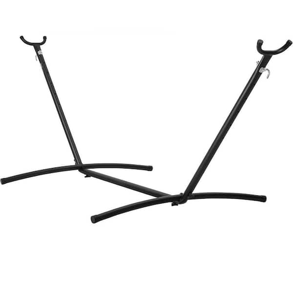 10-13 ft. Portable Hammock Stand, 450 lbs. Capacity Steel Hammock Stand for 2 Person Black