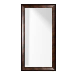 33 in. W x 67 in. H Deep Brown Extra Large Wall Mirror