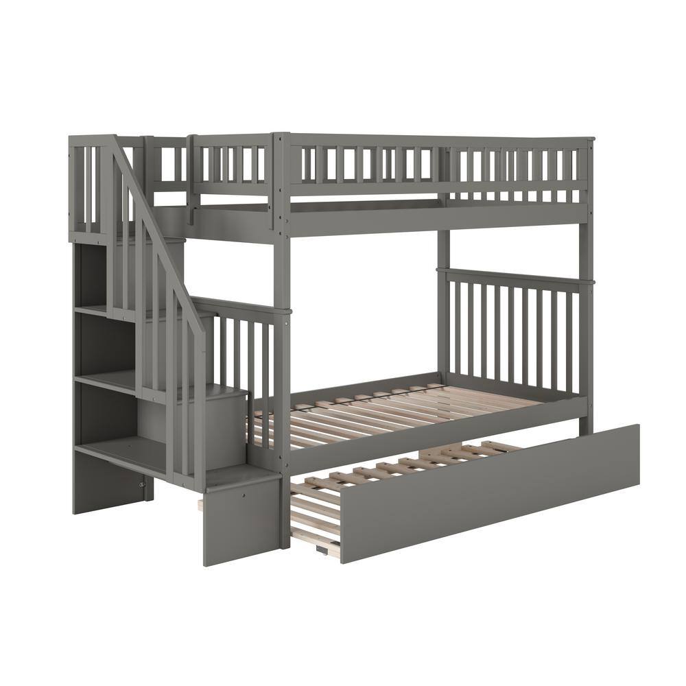 AFI Woodland Staircase Bunk Bed Twin over Twin with Twin Size Urban ...