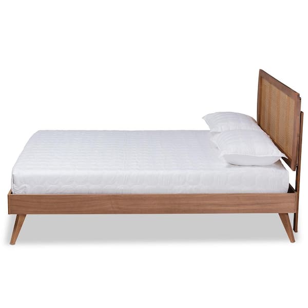Baxton Studio Asami Brown Queen Platform Bed