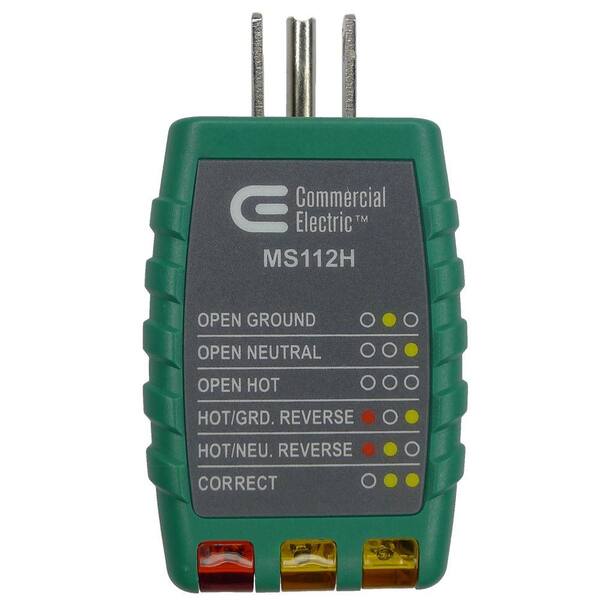 Commercial Electric Voltage Tester Dual Voltage Indication 110 220 Volt AC DC 