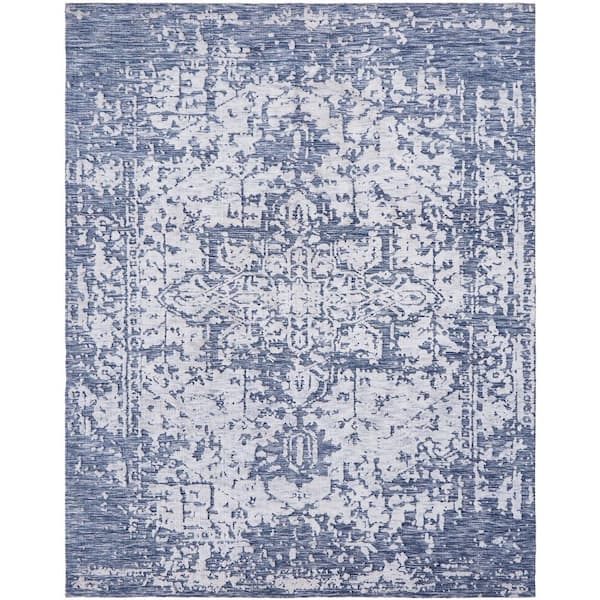 2 ft. x 3 ft. Blue Transitional Area Rug