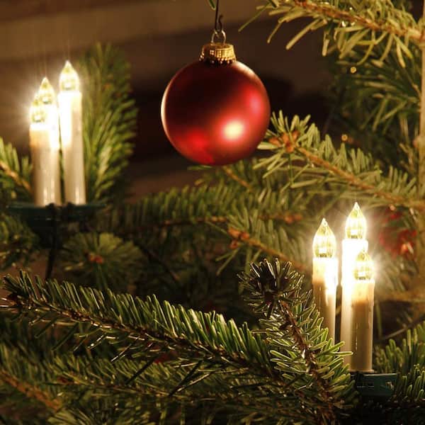 lovgivning deltager Visum VIVOHOME 50-Count Flameless LED Candle Clip-On White Lights Christmas  String Lights X001UGM1HJ - The Home Depot