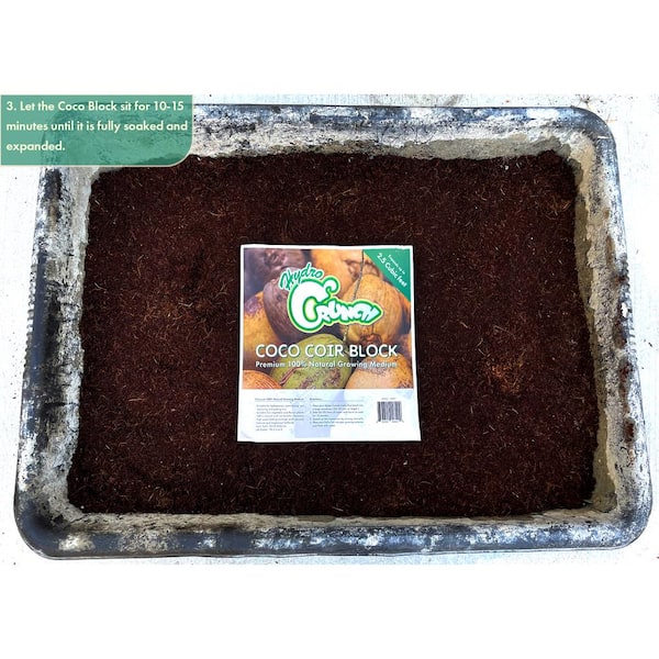 Hydro Crunch 11 lbs. Coco Coir Block of Soilless Growing Media (2-Pack) Hydro Crunch 11 lbs. Coco Coir Block of Soilless Growing Media (2-Pack)