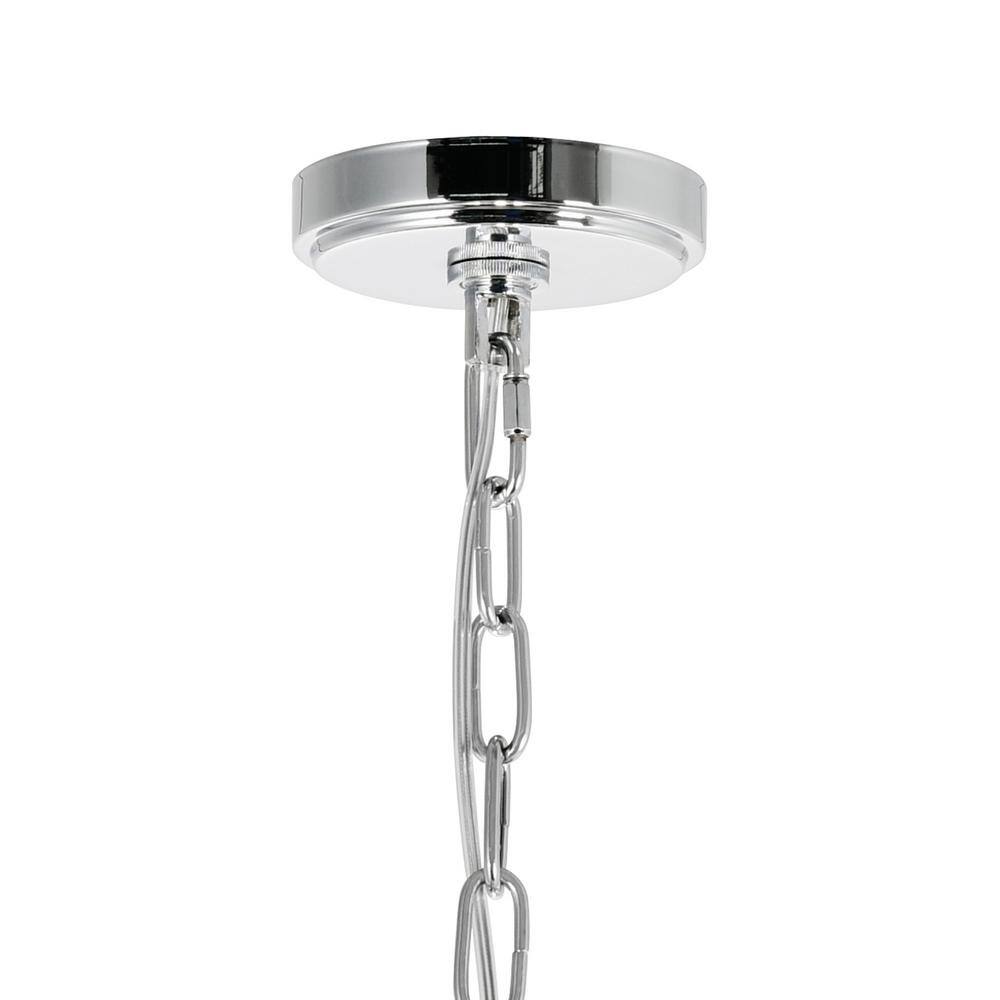 Maria Theresa 4-Light Chrome Mini Chandelier with Clear Italian Crystals