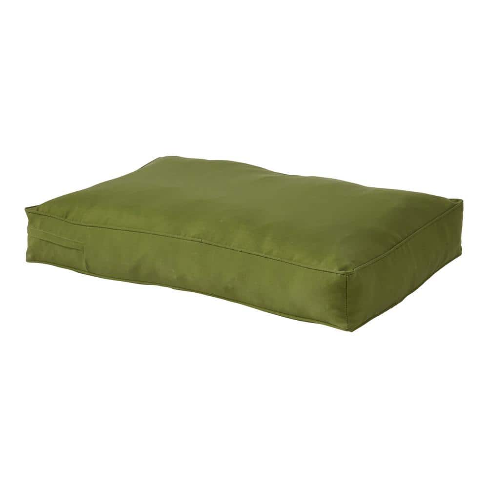 Small Hunter Green Polyester Outdoor Dog Bed