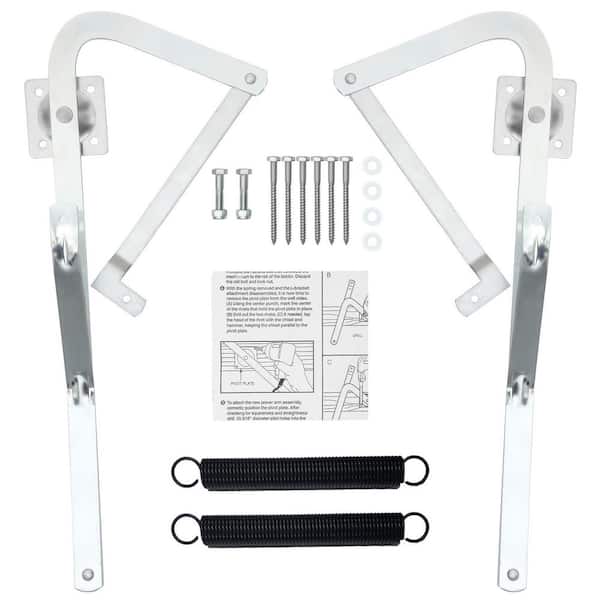 Helhom Galvanized Attic Ladder Hinge Arms with Springs for Werner Mk5 ...