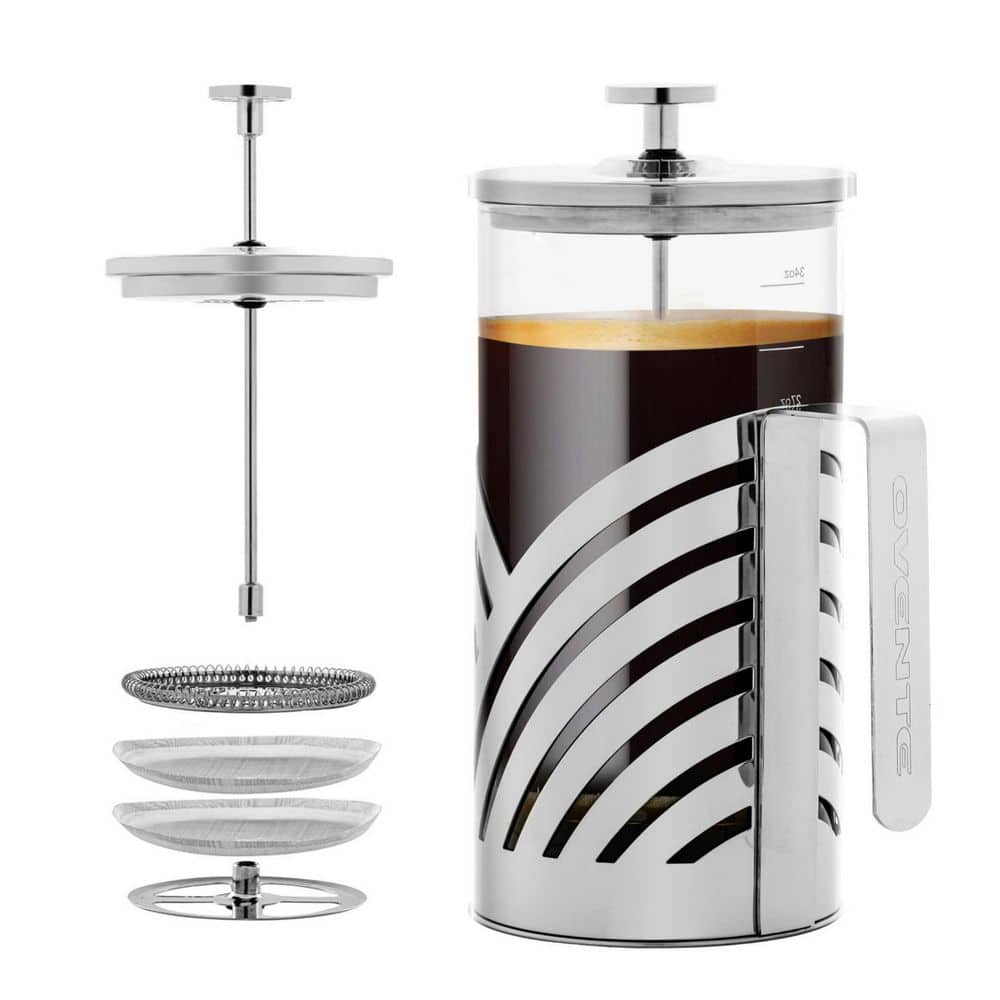 OVENTE French Press Coffee Maker, Stainless Steel Filter- Spiral Copper  Camping Hot coffee press and tea maker,34 Ounce, FSW34C FSW34C - The Home  Depot