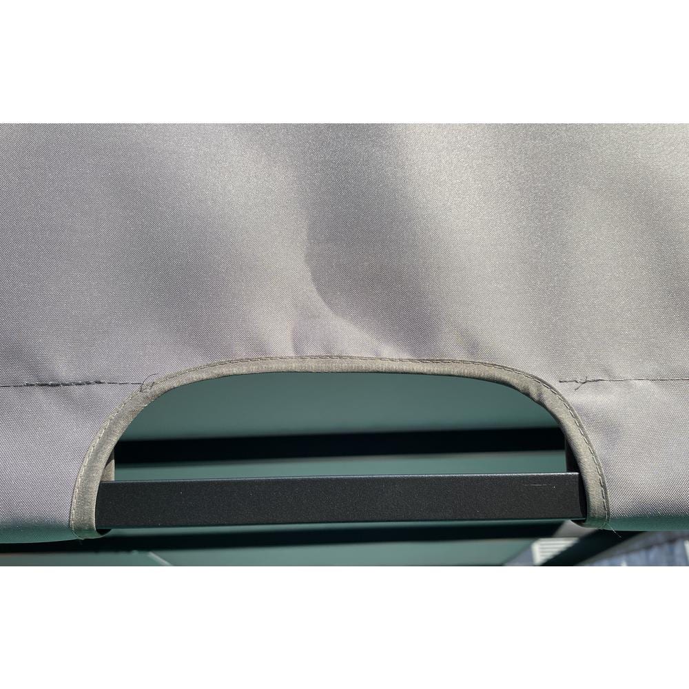 Gray Polyester Replacement Canopy for 12x9 Ft Pergola