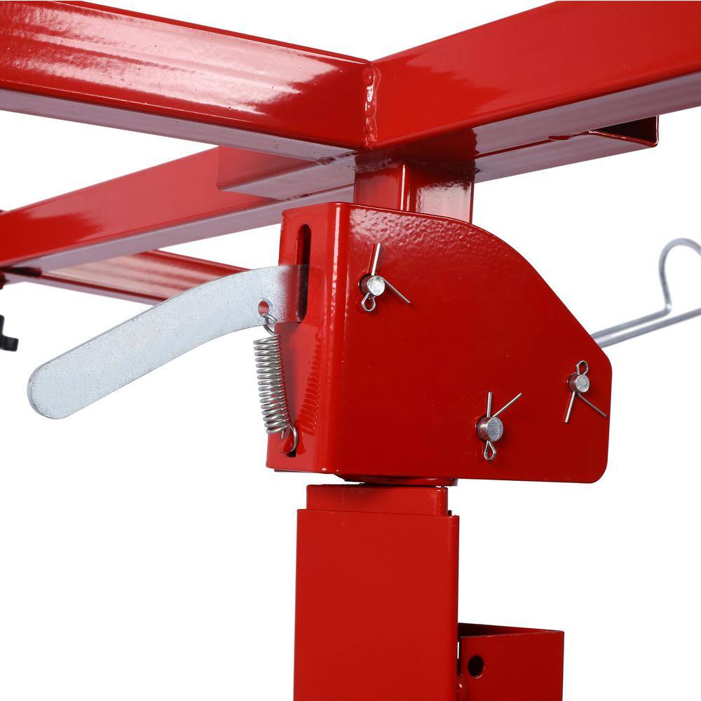Red Heavy Duty Rolling Caster Drywall Panel Hoist with 150 lb Capacity