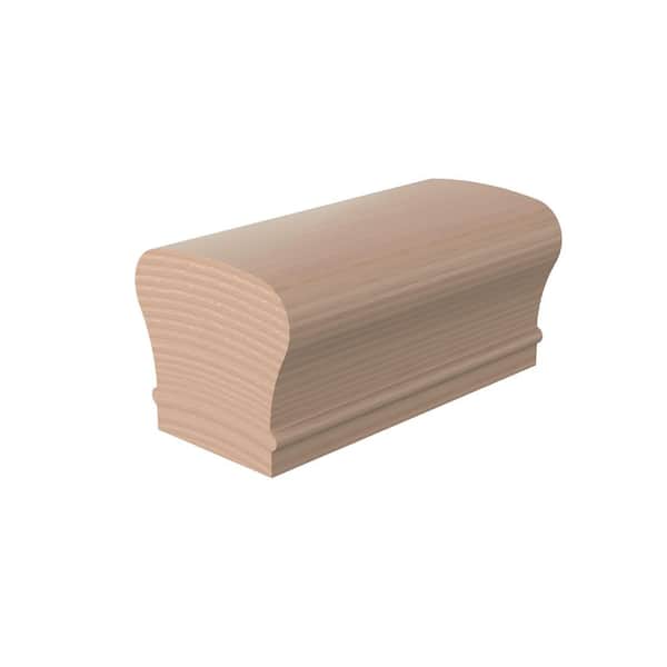 0.375 in. D x 2.625 in. W x 120 in. L Unfinished Maple Wood Straight Handrail