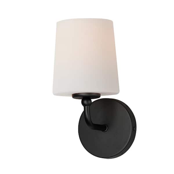 Bristol 1-Light Black Wall Sconce