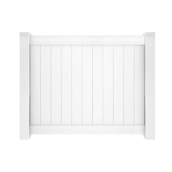 Veranda Bridgeport 3.5 ft. W x 6 ft. H White Vinyl Privacy Fence Gate
