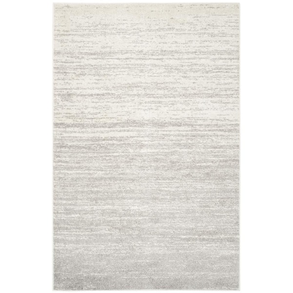 SAFAVIEH Adirondack Ivory/Silver 6 ft. x 9 ft. Solid Area Rug