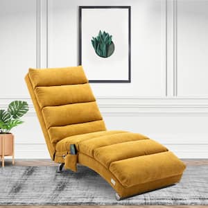 Yellow Polyester Massage Chaise Lounge Indoor Chair