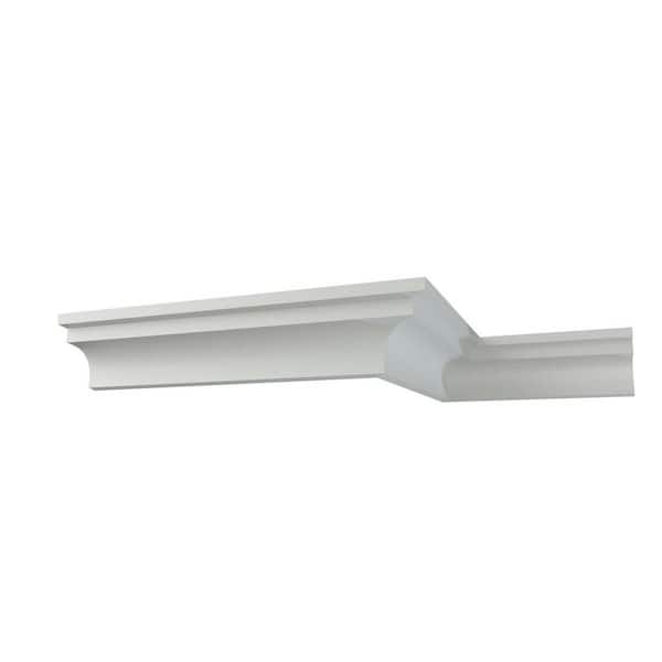 Ekena Millwork Lily 1.75 in. D x 2.125 in. W x 12 in. L Polyurethane Crown Moulding Sample