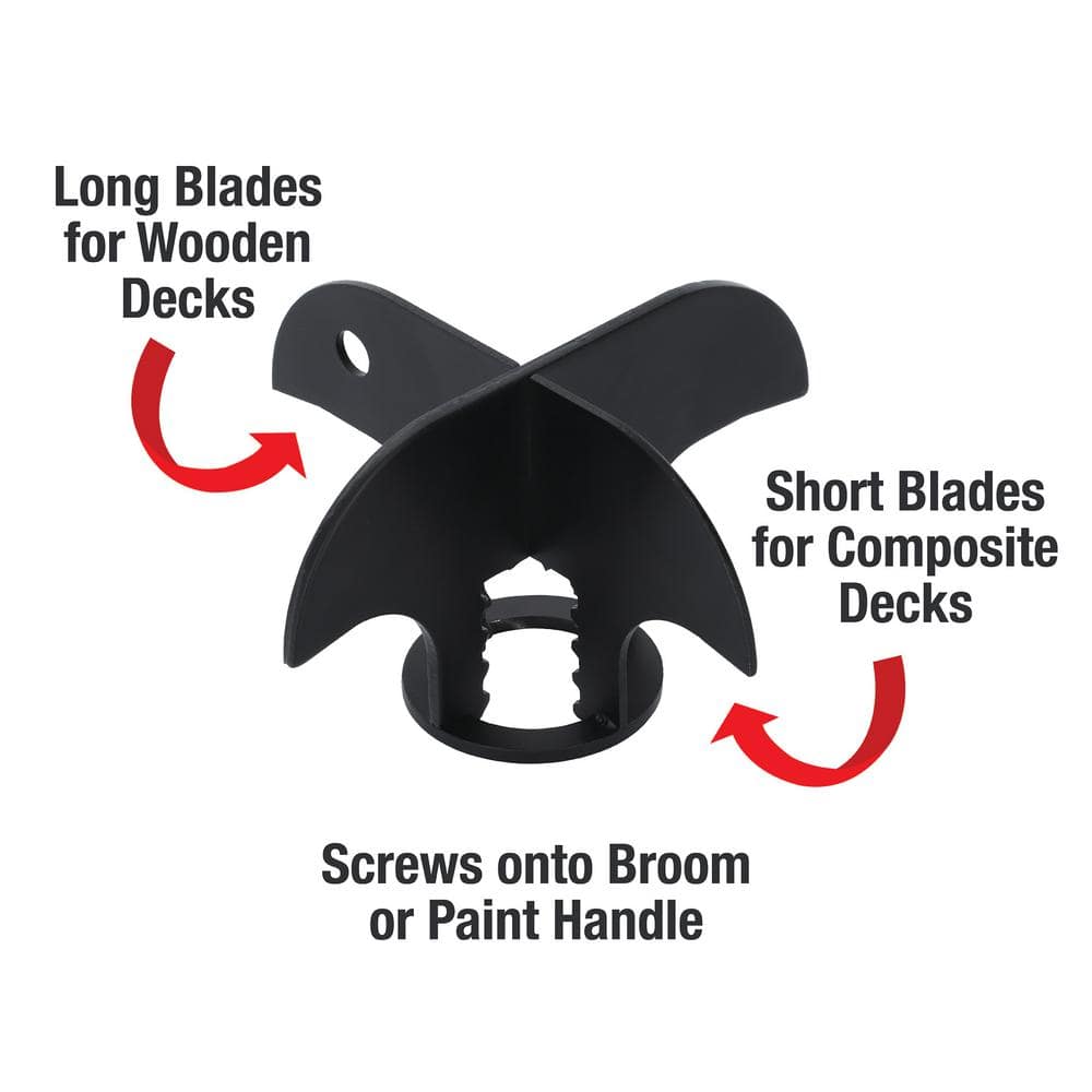 Compact Black Stainless Steel Crack and Crevice Weeding Tool