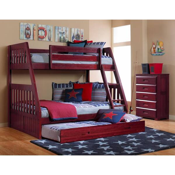 Size Bunkbed With Trundle Bed, Forrester Twin Full Bunk Bed