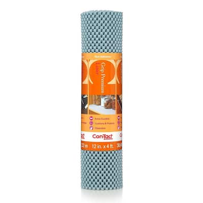 Con-Tact Grip Prints Savory Teal Blue and White 18 in. x 8 ft. Non-Adhesive  Shelf and Drawer Liner (4-Rolls) 08F-C8A3U-04 - The Home Depot