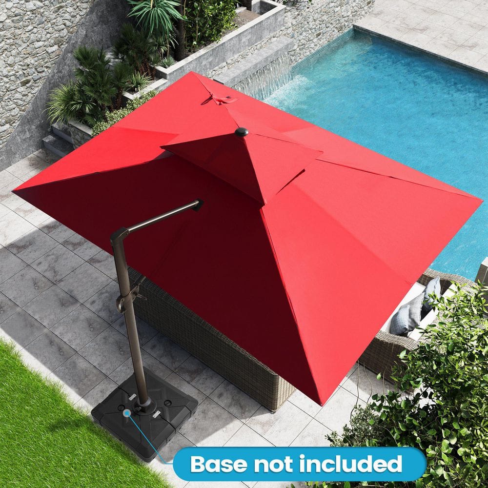 Crestlive Products 13 ft. x 10 ft. Double Top Cantilever Patio