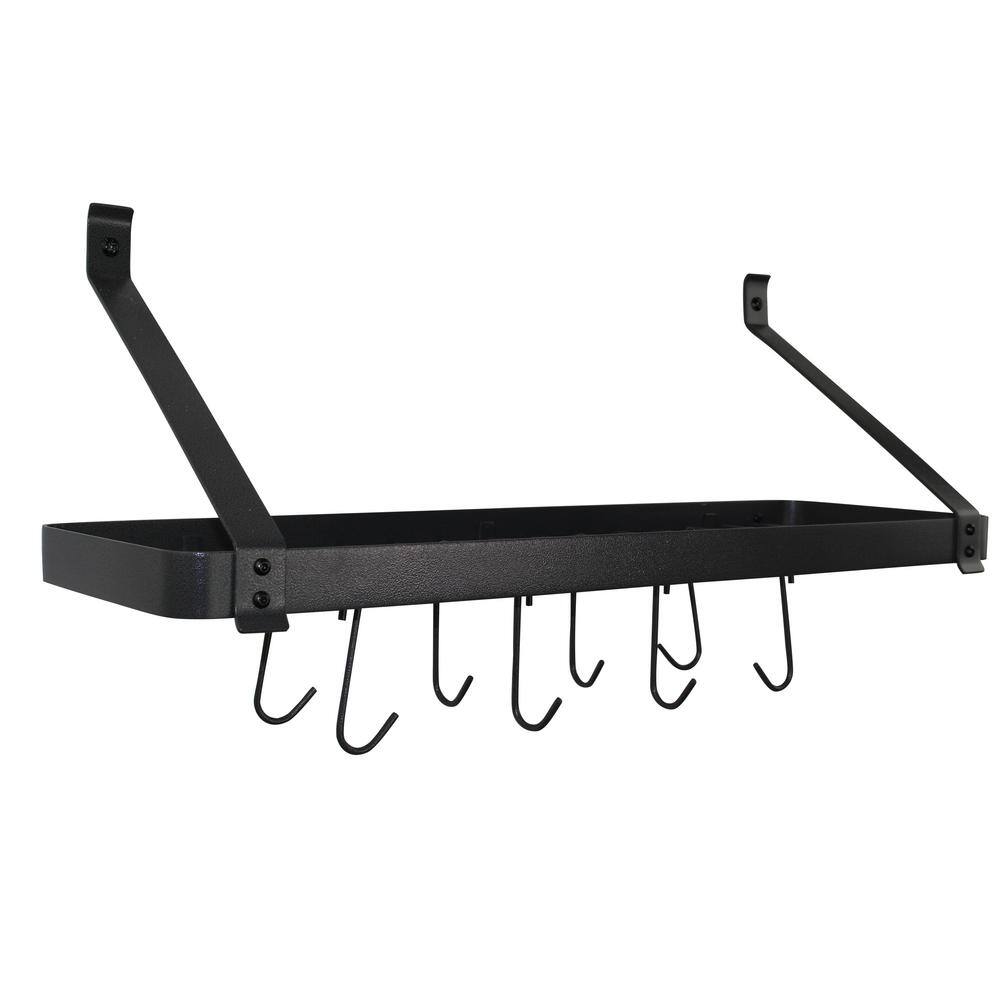 Rack It Up! NEW 24 in. Steel Gray Hammertone One Piece Bookshelf Wall