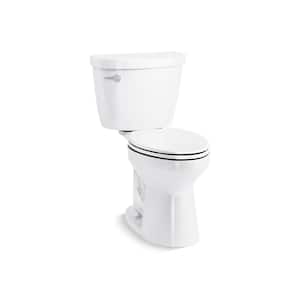 Cimarron 12 in. Rough In 2-Piece 1.6 GPF Single Flush Elongated Toilet in White Seat Not Included