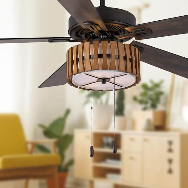 River Of Goods 52 In Indoor Oil Rubbed, Mid Century Ceiling Light Fan