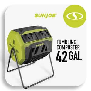 42 Gal. All-Season Outdoor Tumbling Composter with Dual Sliding Chambers