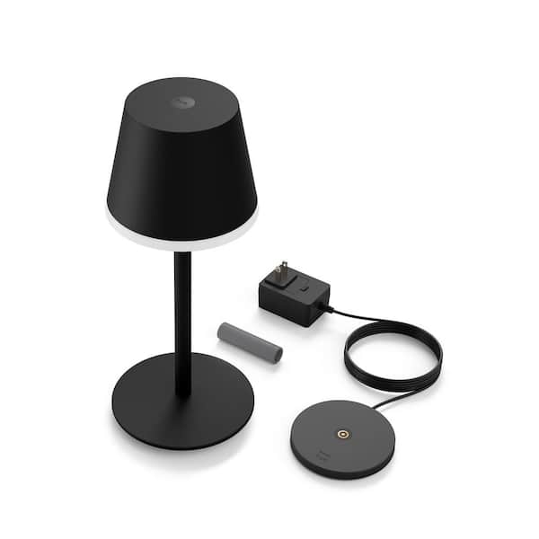 Philips Hue 13.78 in. Black Indoor/Outdoor White and Color
